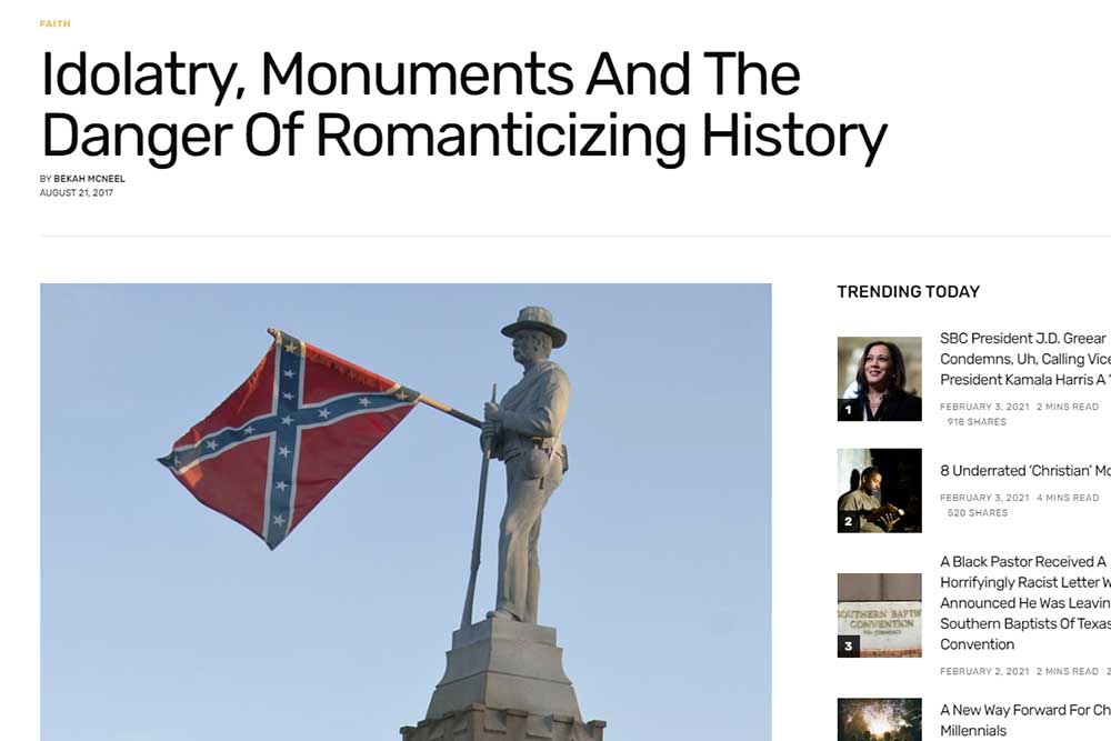 Idolatry, Monuments And The Danger Of Romanticizing History